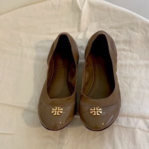 Tory Burch Jolie Ballerina Flat Gray